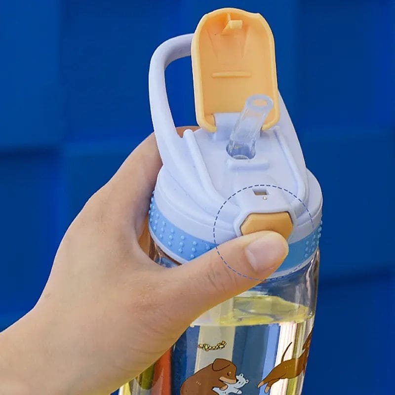 Lucky Baby Water Bottle, Kids Water Sippy Cup, Creative Cartoon Baby Feeding Cup, Portable Baby Water Bottle School Kids Kettle, Water Bottle Bouncing Cup, 480ML Leakproof Children's Straw Cup Lucky Baby Water Bottle, Kids Water Sippy Cup, Creative Cartoon Baby Feeding Cup, Portable Baby Water Bottle School Kids Kettle, Water Bottle Bouncing Cup, 480ML Leakproof Children's Straw Cup